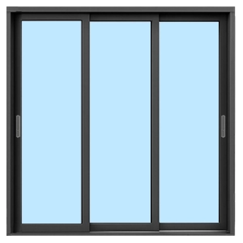 baie-coulisante-3-vantaux​-3-rails