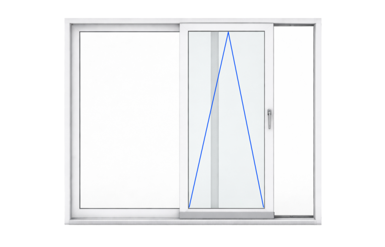 Baie vitrée coulissante en PVC Coulissant à Translation PSK