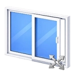 Baie vitrée coulissante en PVC Levant Coulissant HST 7Stars