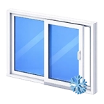 Baie vitrée coulissante en PVC Coulissant à Translation PSK